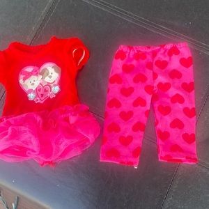 Amaricen Girl Doll Valintimes Day outfit